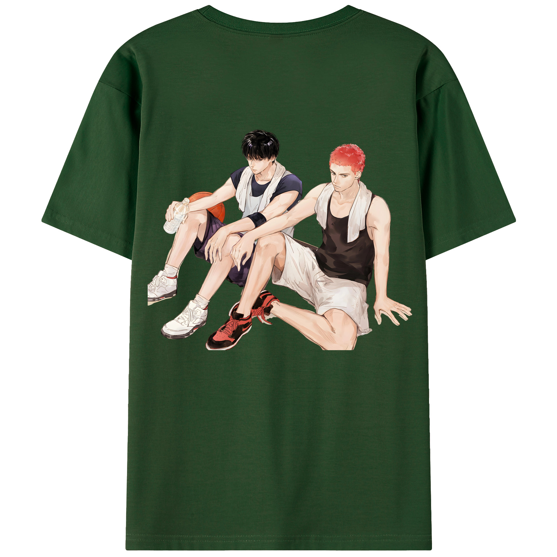 SLAM DUNK／スラムダンク 綿100％半袖Tシャツ（背面プリント）